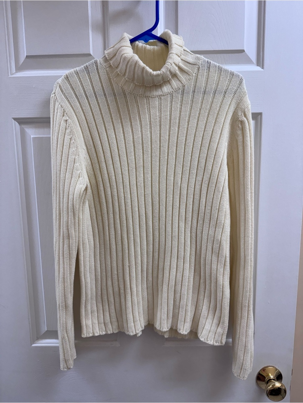 Vintage 90s Y2K Cherokee 100% Cotton ribbed Turtleneck Sweater